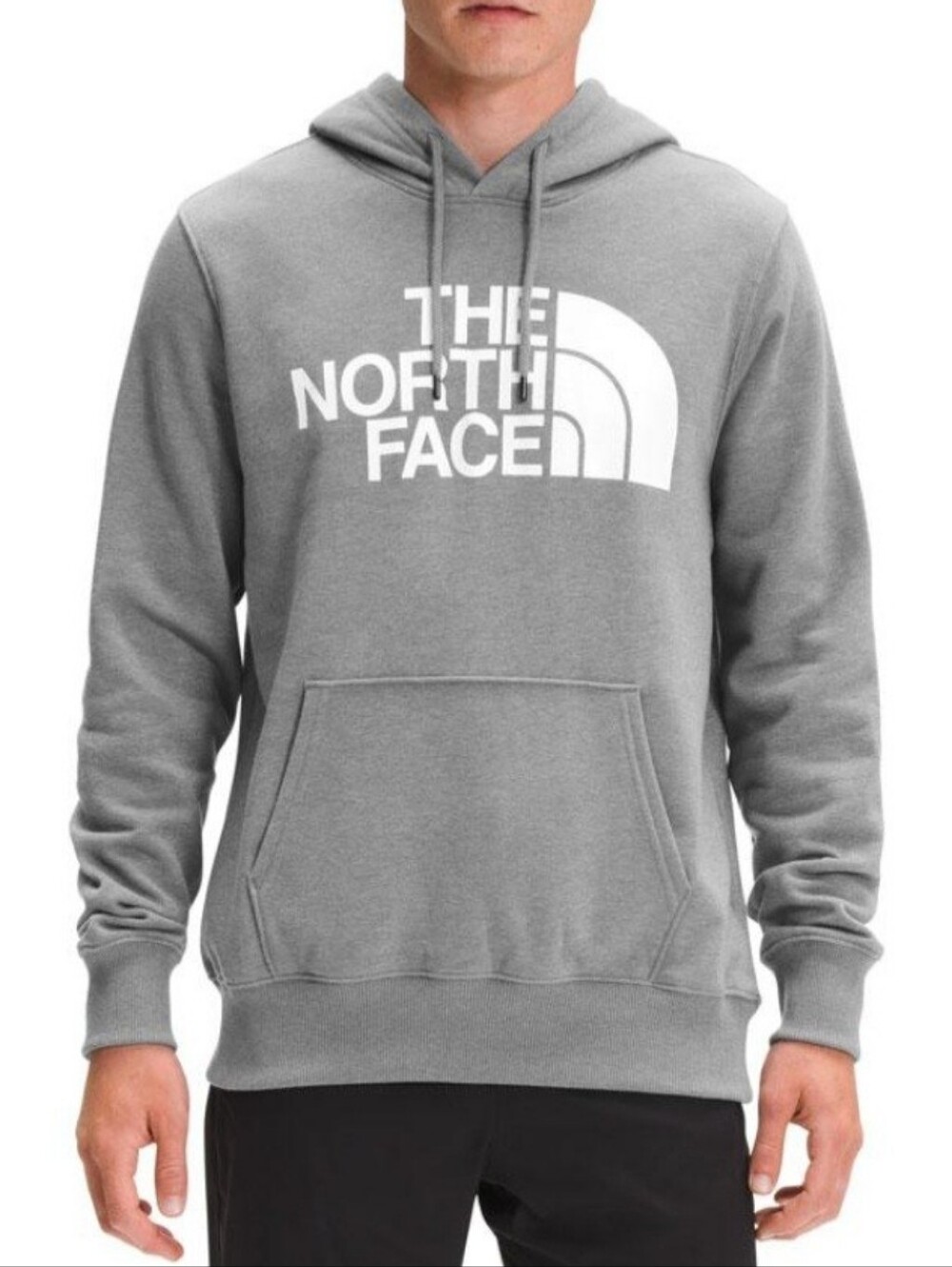 The North Face Men's Gray Crewneck Logo Hoodie ~ Size Medium